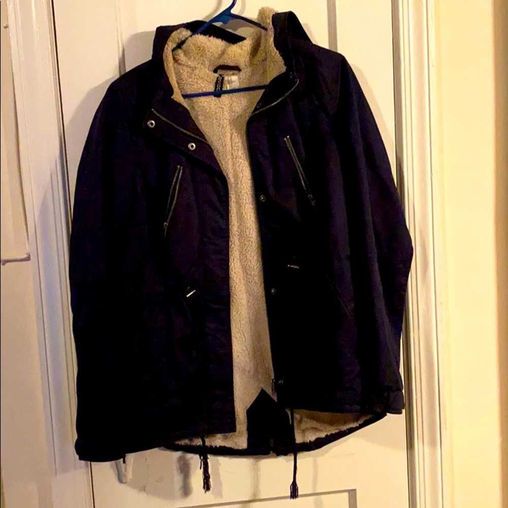 Navy blue military jacket